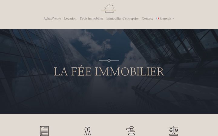 Screenshot of lafeeimmobilier.fr