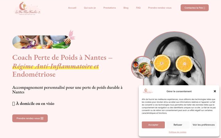 Screenshot of lafeemoifondre.fr