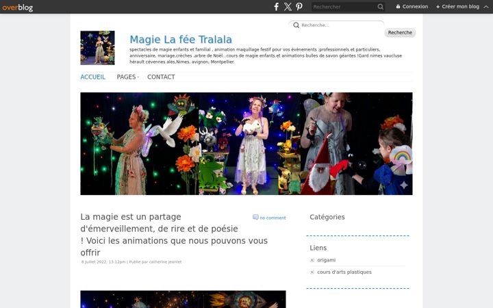 Screenshot of lafeetralalamagie.com