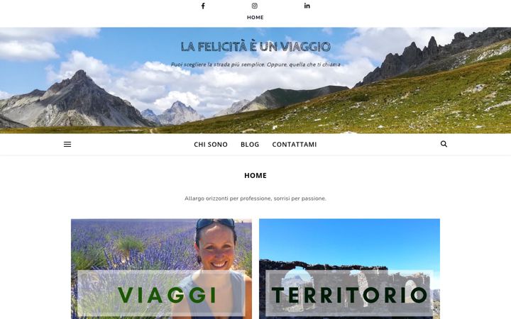 Screenshot of lafelicitaeunviaggio.it
