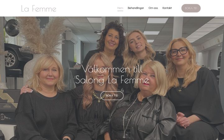 Screenshot stránky lafemme.se