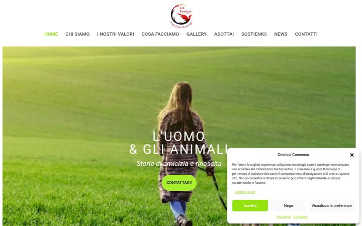 Screenshot of lafenicecoopsociale.it
