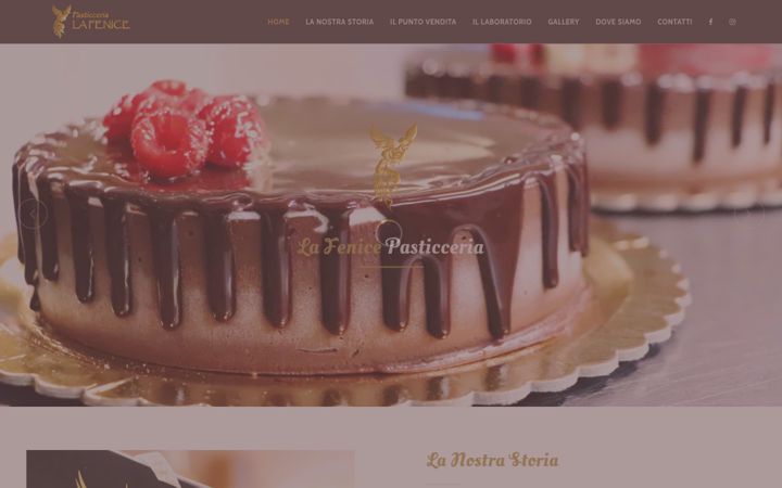 Screenshot of lafenicepasticceriapsg.it