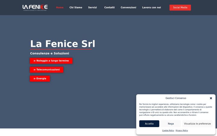 Screenshot of lafenicesrl.it