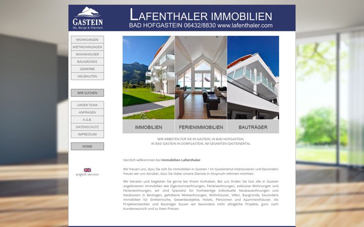 Screenshot of lafenthaler.com