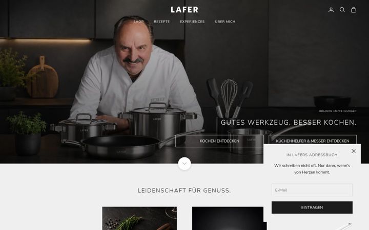Screenshot of lafer.de