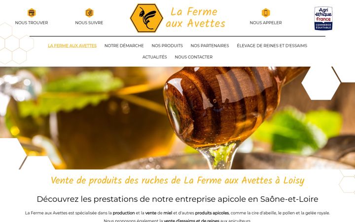 Screenshot of lafermeauxavettes.fr