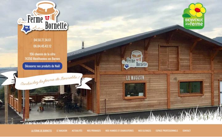 Screenshot of lafermedebornette.fr