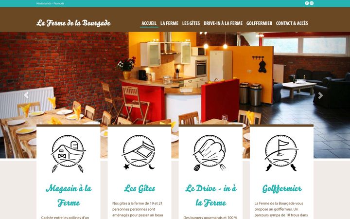 Screenshot of lafermedelabourgade.be