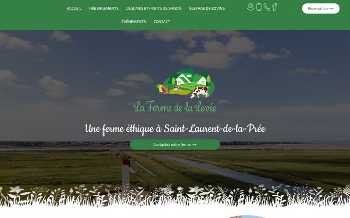 Screenshot of lafermedelalevee.fr