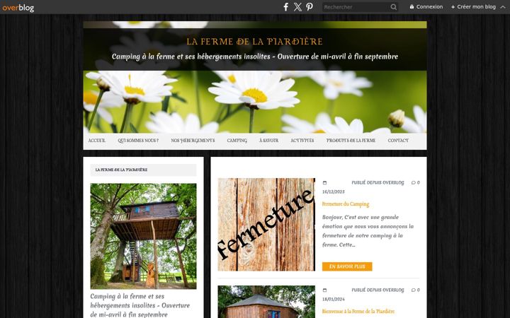 Screenshot of lafermedelapiardiere.com