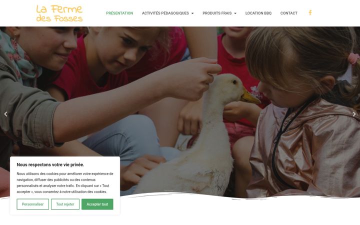 Screenshot of lafermedesfosses.be