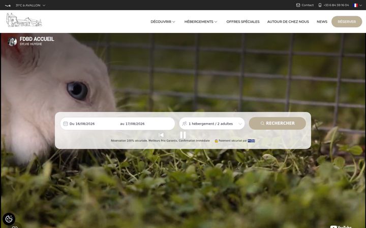 Screenshot of lafermeduboisdieu.com