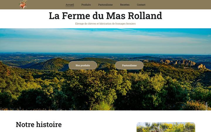 Screenshot of lafermedumasrolland.com