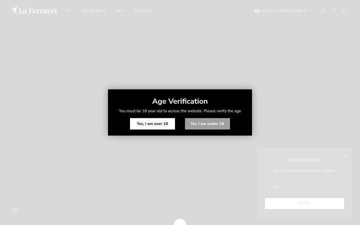 Screenshot of laferrucci.com