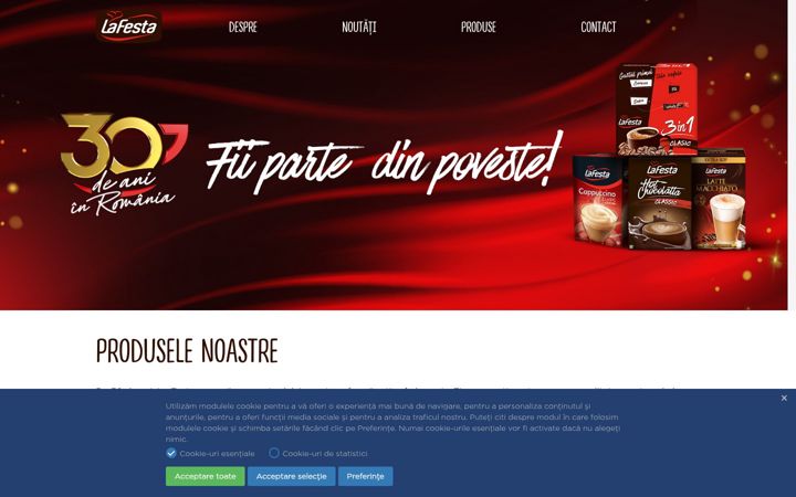 Screenshot of lafesta.ro