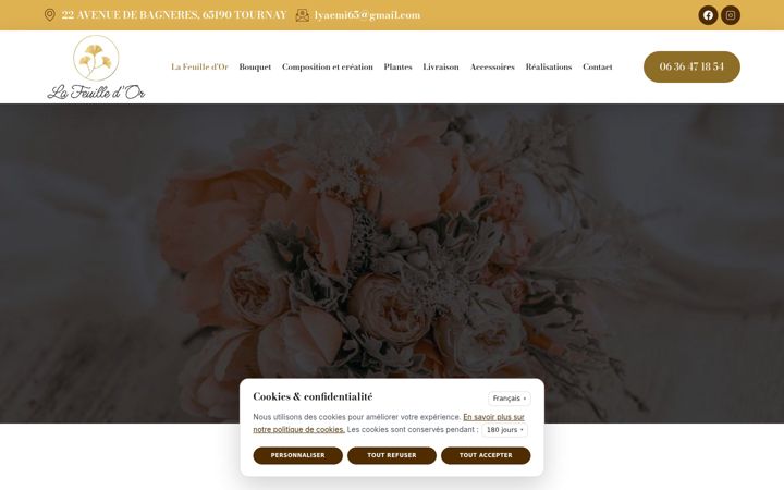 Screenshot of lafeuilledortournay.fr