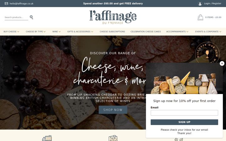 Screenshot of laffinage.co.uk