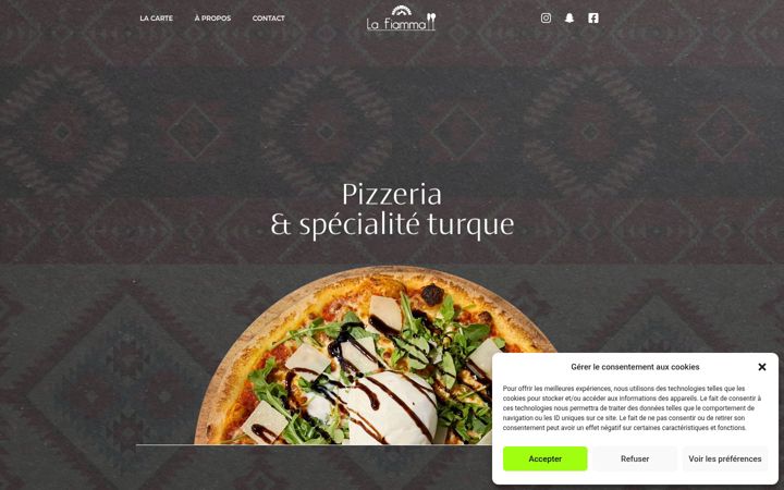 Screenshot of lafiamma.fr