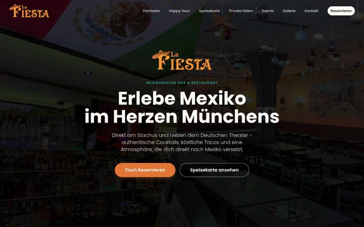 Screenshot of lafiesta-bar.de