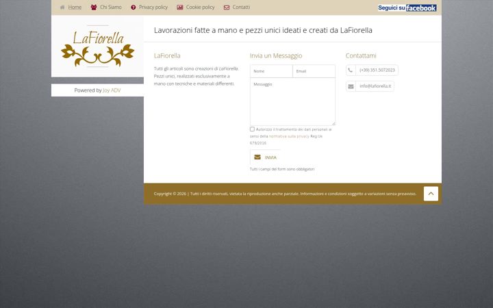 Screenshot of lafiorella.it