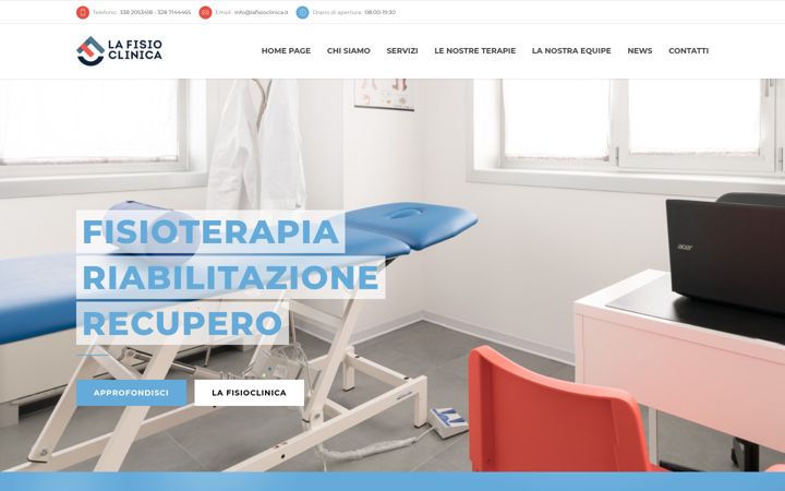 Screenshot of lafisioclinica.it