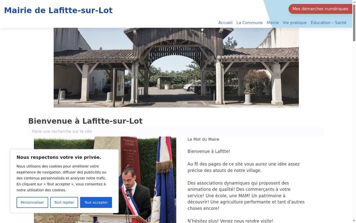 Screenshot tal-banner tal-kunsens muri qabel kwalunkwe interazzjoni