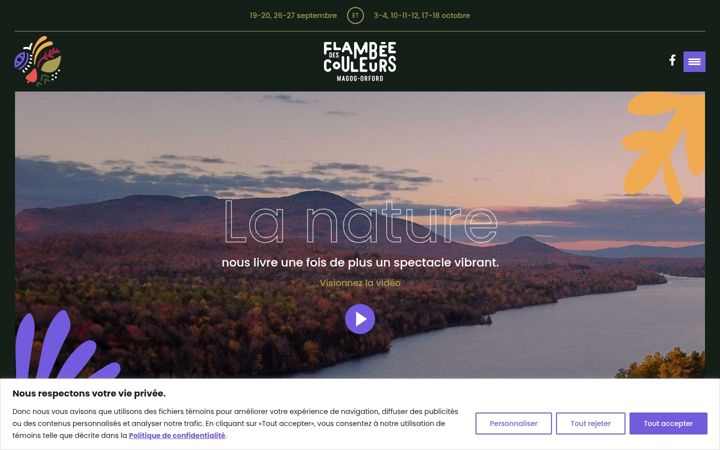 Screenshot of laflambeedescouleurs.ca