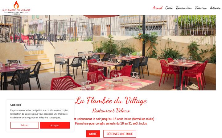 Screenshot of laflambeeduvillage.com