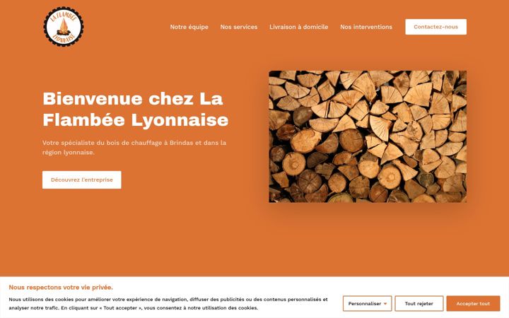 Screenshot of laflambeelyonnaise.fr