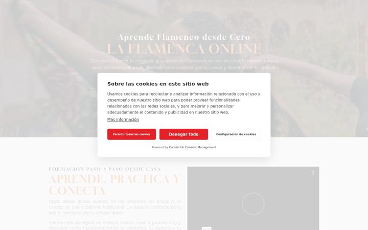 Screenshot of laflamenca.online