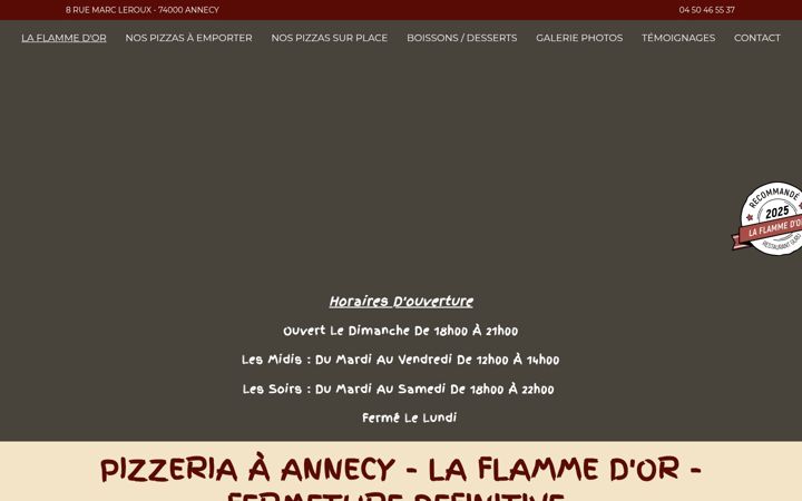 Screenshot of laflammedor.com
