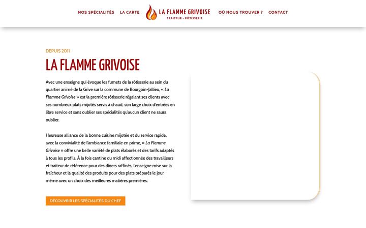 Screenshot of laflammegrivoise.fr
