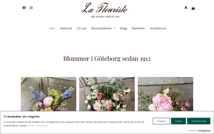 Screenshot of lafleuriste.se