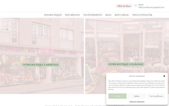 Screenshot of lafleuristeducoin57.fr