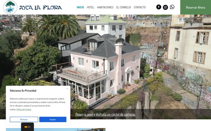 Screenshot of laflora-valpo.com