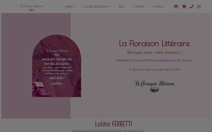 Screenshot of lafloraisonlitteraire.fr