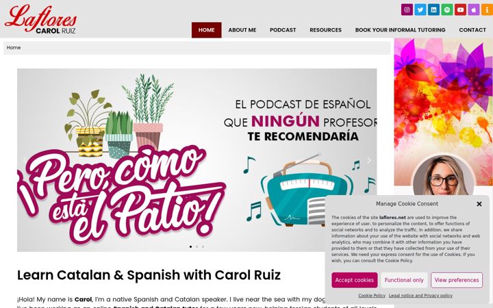 Screenshot of laflores.net
