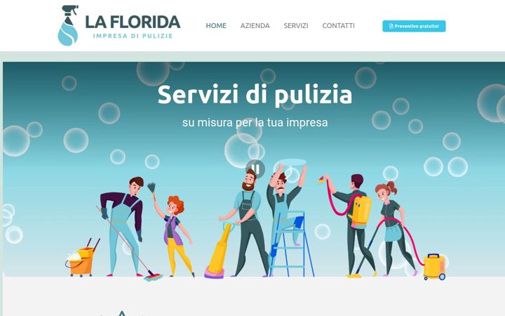 Screenshot of lafloridapulizie.it