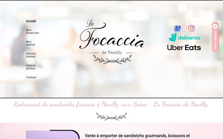 Screenshot of lafocacciadeneuilly.fr