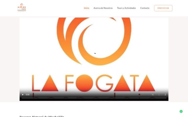 Screenshot of lafogatabungalows.com