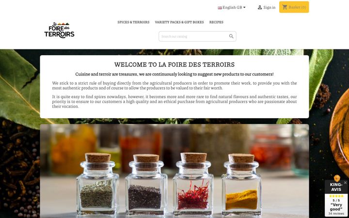 Screenshot of lafoiredesterroirs.com