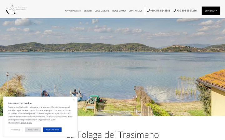 Screenshot of lafolagadeltrasimeno.it