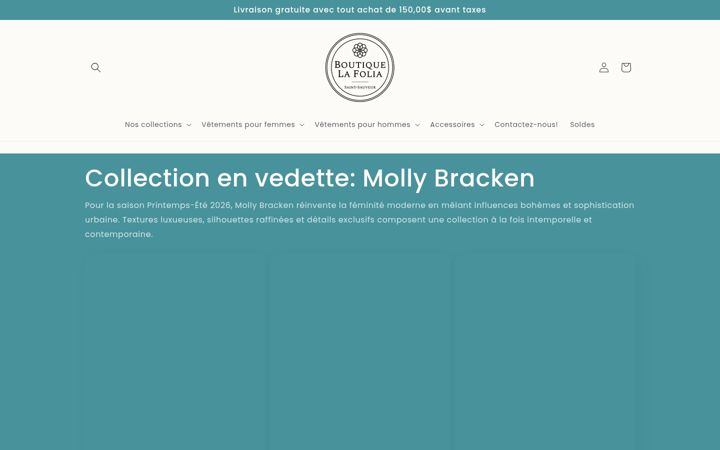 Screenshot of lafolia.ca