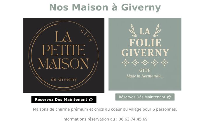 Screenshot of lafoliegiverny.com