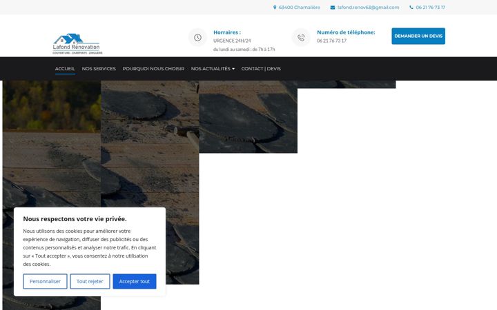 Screenshot of lafond-renovation.com