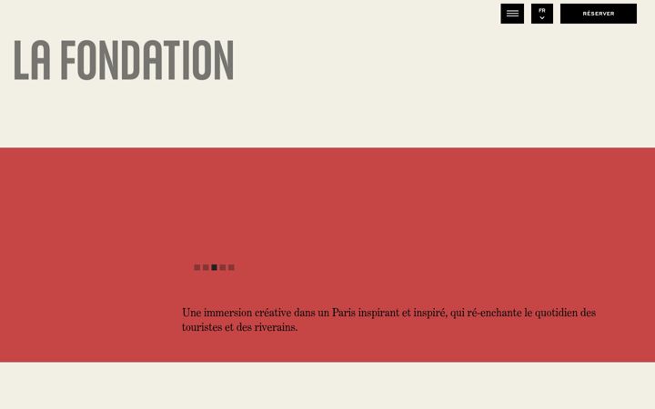 Screenshot of lafondationhotel.com