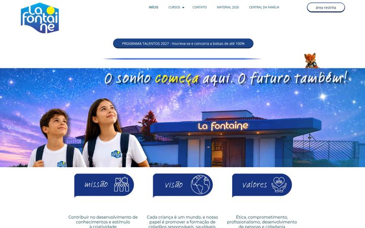 Screenshot of lafontaine.com.br