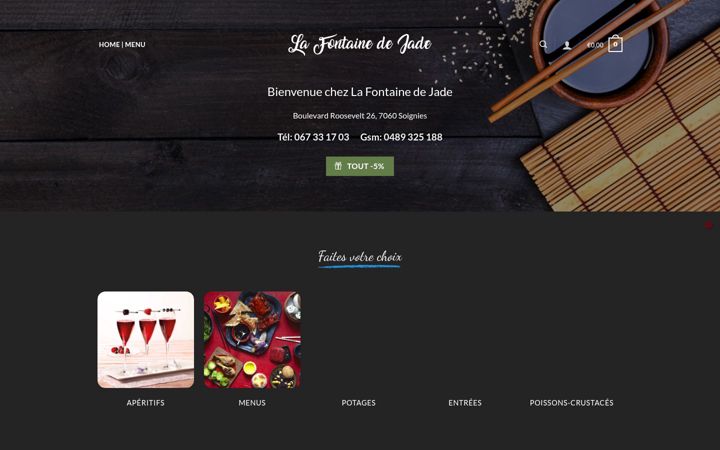 Screenshot of lafontainedejade.be