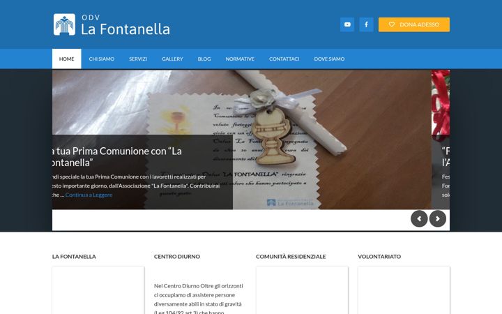 Screenshot of lafontanella.org
